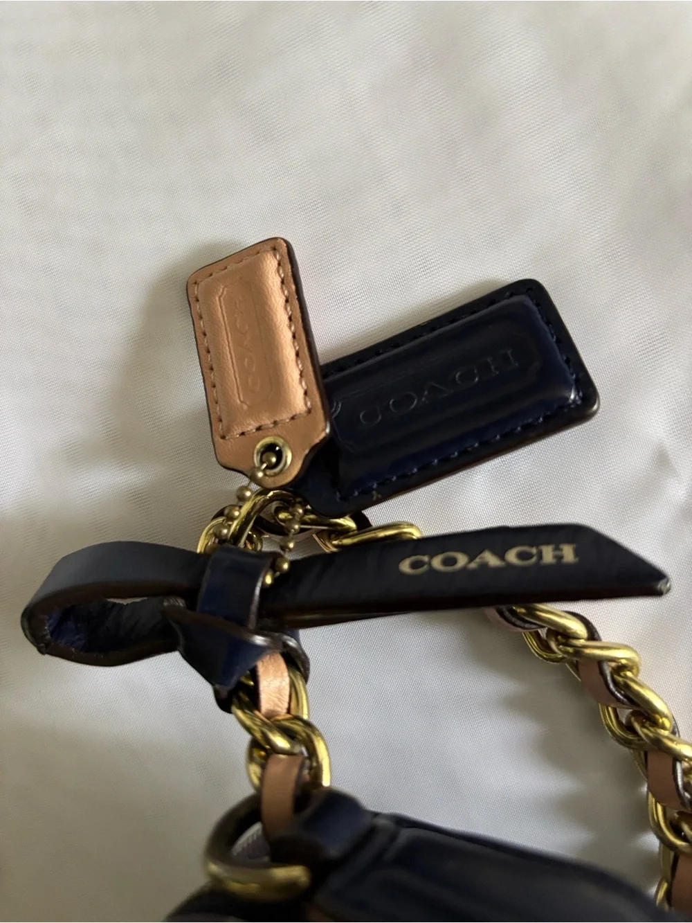 Coach Poppy Quilted Denim Crossbody